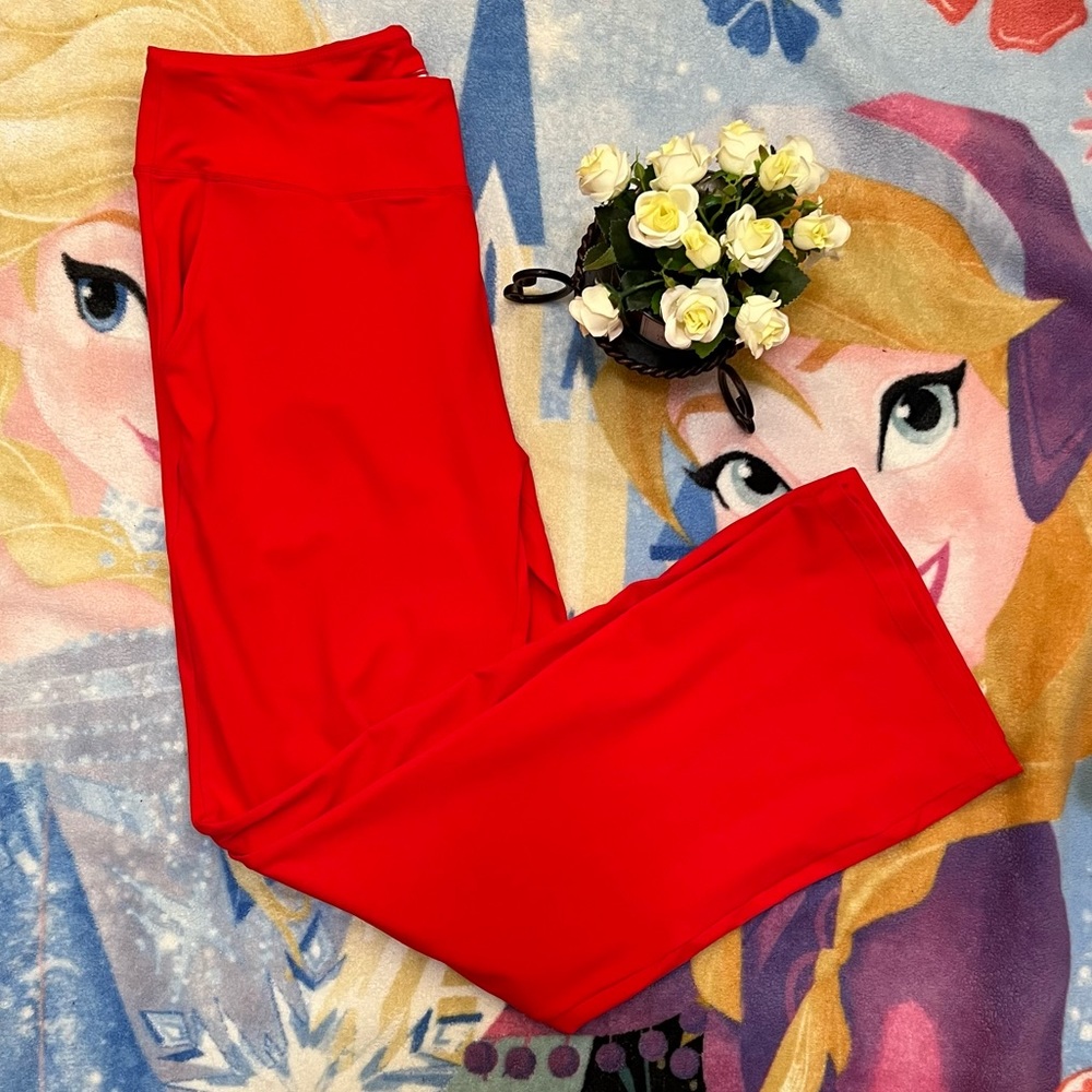 Ladies workout XXL  red pants